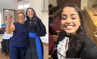 Imagem ilustrativa da imagem Aluna viraliza nas redes depois de se formar sozinha na faculdade; veja vídeo