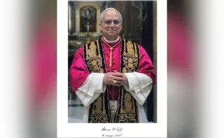 Imagem ilustrativa da imagem Divulgada foto oficial e assinatura do Papa Leão 14