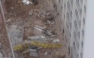 Imagem ilustrativa da imagem Elevador de obra em São Paulo despenca e deixa três mortos e um ferido