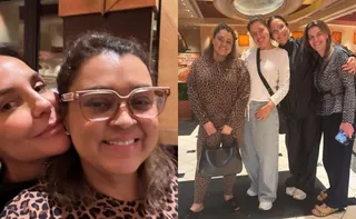 Imagem ilustrativa da imagem Preta Gil recebe visita de Ivete Sangalo em meio a tratamento de câncer nos EUA
