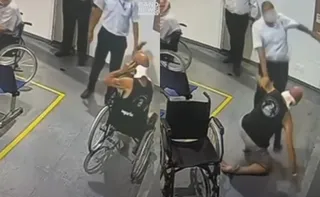Imagem ilustrativa da imagem Segurança de hospital em SP agride paciente em cadeira de rodas; veja vídeo