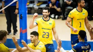 Imagem ilustrativa da imagem Brasil derrota Argentina e segue líder na Liga das Nações Masculina