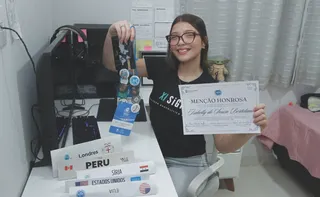 Imagem ilustrativa da imagem Aluna de Cariacica em simulação da ONU