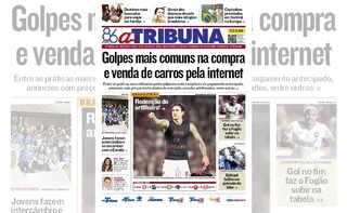 Imagem ilustrativa da imagem Confira os destaques do jornal A Tribuna desta segunda-feira