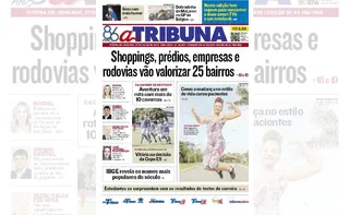 Imagem ilustrativa da imagem Confira os destaques do jornal A Tribuna deste domingo