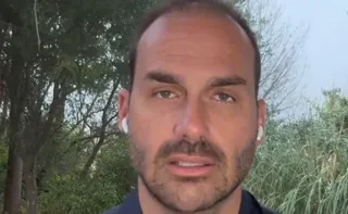 Imagem ilustrativa da imagem Eduardo Bolsonaro pede que Trump puna Moraes e outros políticos do Brasil