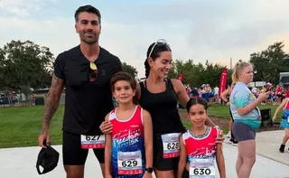 Imagem ilustrativa da imagem Filhos de Adriana e Rodrigão fazem corrida de 5 km com apoio dos pais