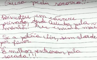 Imagem ilustrativa da imagem Mãe e filha são resgatadas de cativeiro após jogarem bilhetes pedindo socorro no PR