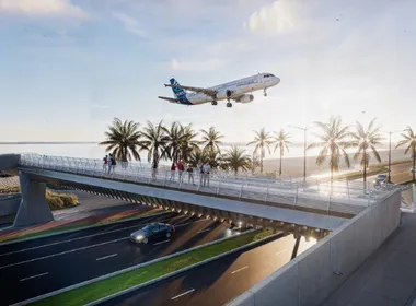 Imagem ilustrativa da imagem Jardim Camburi pode ganhar passarela com ciclovia e mirante para aeroporto