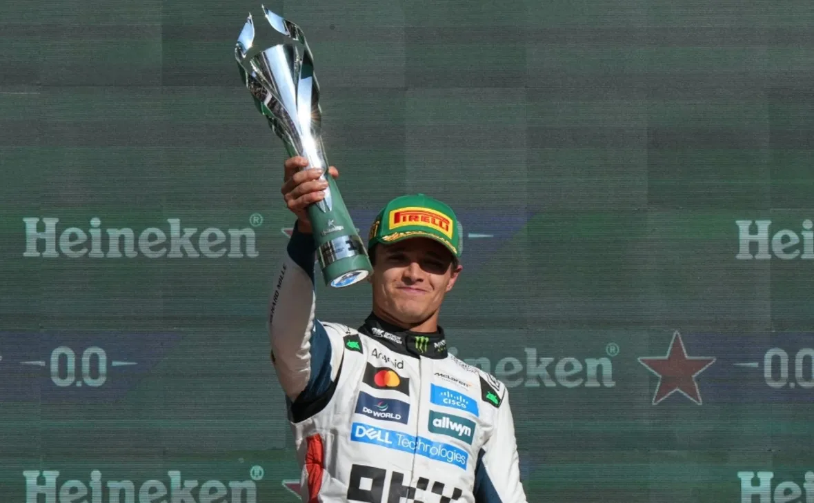 Imagem ilustrativa da imagem Norris vence GP do México com tranquilidade e assume liderança do Mundial