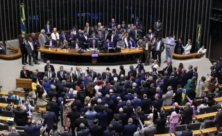 Imagem ilustrativa da imagem Após obstrução de Plenário, Hugo Motta abre sessão e pede respeito