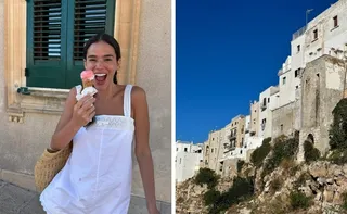 Imagem ilustrativa da imagem Bruna Marquezine, Sasha Meneghel e João Lucas curtem a Itália