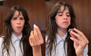 Imagem ilustrativa da imagem Camila Cabello prova quitutes brasileiros antes de show no The Town