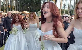 Imagem ilustrativa da imagem Cantora Mari Fernandez se casa com Júlia Ribeiro em São Paulo