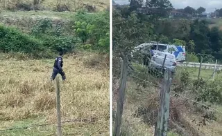 Imagem ilustrativa da imagem Carro capota durante perseguição policial em Aracruz