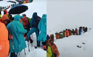 Imagem ilustrativa da imagem Centenas de alpinistas são resgatados do Monte Everest após tempestade de neve