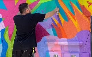 Imagem ilustrativa da imagem Centro de Vitória ganha mural para celebrar a história portuária