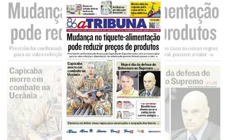 Imagem ilustrativa da imagem Confira os destaques do jornal A Tribuna desta quarta-feira