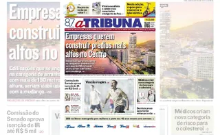 Imagem ilustrativa da imagem Confira os destaques do jornal A Tribuna desta quinta-feira