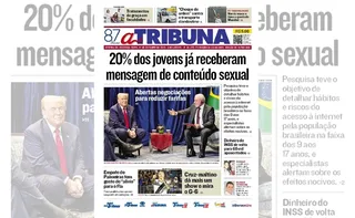 Imagem ilustrativa da imagem Confira os destaques do jornal A Tribuna desta segunda-feira