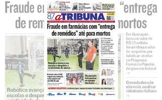 Imagem ilustrativa da imagem Confira os destaques do jornal A Tribuna desta sexta-feira