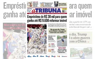 Imagem ilustrativa da imagem Confira os destaques do jornal A Tribuna deste sábado