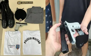 Imagem ilustrativa da imagem Homem que se passava por aluno da Polícia Militar tem materiais apreendidos