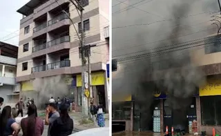 Imagem ilustrativa da imagem Loja fica destruída após incêndio no Sul do ES