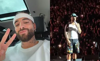 Imagem ilustrativa da imagem Maluma interrompe show para repreender fã que levou bebê sem proteção auditiva