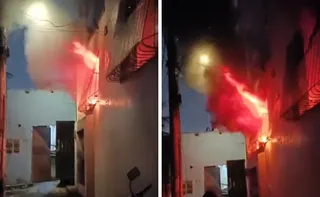 Imagem ilustrativa da imagem Preso suspeito de incendiar casa e ferir o filho com faca ao tentar agredir mulher
