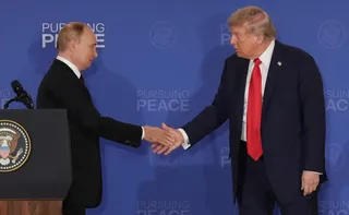 Imagem ilustrativa da imagem Putin pode vir para os EUA ver a Copa, diz Trump em evento na Casa Branca