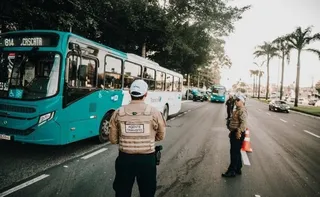 Imagem ilustrativa da imagem Roubos em ônibus caem 62% na Serra, diz Sesp