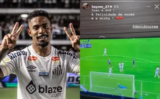 Imagem ilustrativa da imagem Santos vai rescindir contrato de capixaba após postagem durante goleada do Vasco
