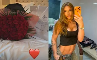 Imagem ilustrativa da imagem Virginia Fonseca ganha flores e presente de R$ 24 mil na chegada à Espanha
