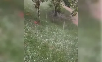 Imagem ilustrativa da imagem Chuva com granizo causa danos em cidade do Sul do ES