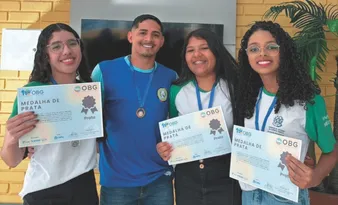 Imagem ilustrativa da imagem Feras da Geografia conquistam 7 medalhas em competição nacional