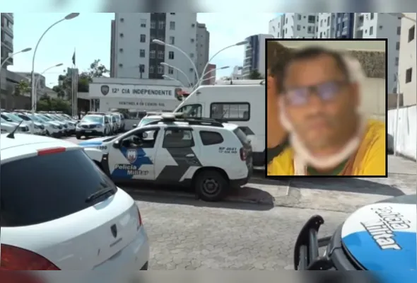 Após atendimento médico, suspeito foi conduzido para a Delegacia Regional de Vitória
