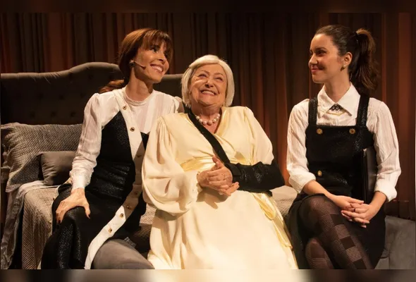 Suely Franco, Deborah Evelyn e Nathalia Dill em "Três Mulheres Altas", destaque do Circuito Cultural Unimed Vitória