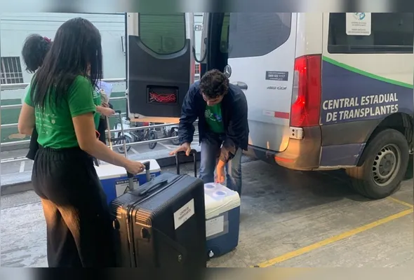 As captações foram feitas em dois horários, mobilizando as equipes do hospital