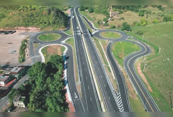 Trecho duplicado inaugurado  na BR-101, do km 347 ao km 354, entre Guarapari e Anchieta: reforço no quadro