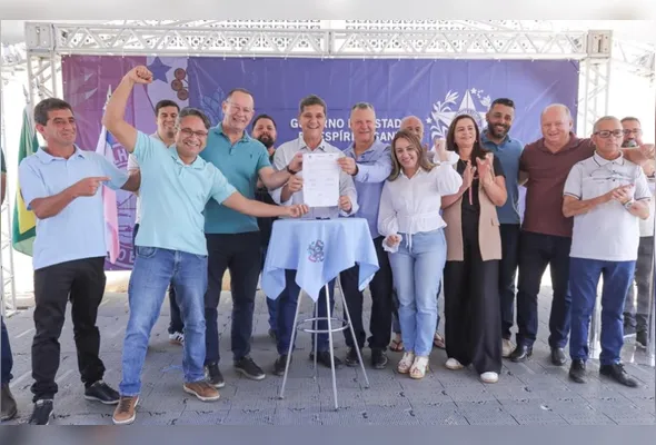 Vice-governador Ricardo Ferraço assina Ordem de Serviço para início da obra da barragem em Mantenópolis