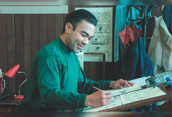 Mauro Sousa, um dos 10 filhos de Mauricio de Sousa, interpreta o cartunista no filme que acaba de chegar aos cinemas de todo o País