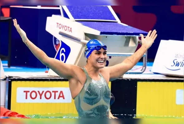 Mariana Gesteira conquistou dois ouros e uma prata no Mundial de Natação Paralímpica em Singapura