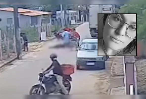 Joyce Silva estava no carona da moto e morreu após cair do veículo durante uma ultrapassagem