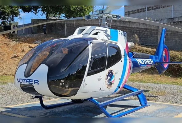 Motociclista sofre fraturas em acidente e é resgatado de helicóptero no ES