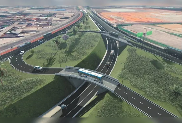 Viaduto no Trevo de Alto Lage teve novas imagens divulgadas pela Prefeitura de Cariacica. Previsão é de que a obra sejá concluída em 18 a 24 meses