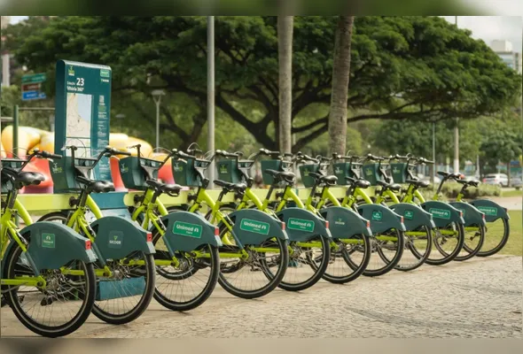 Bicicletas do aplicativo Bike Vitória e Bike ES estarão disponíveis gratuitamente durante todo o dia na segunda-feira (22) para celebrar e incentivar o Dia Mundial Sem Carro.