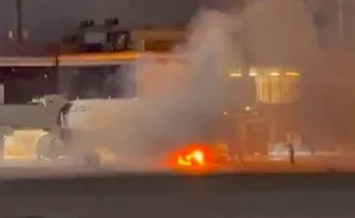 Imagem ilustrativa da imagem Avião da Latam é evacuado em Guarulhos após fogo em esteira de bagagens