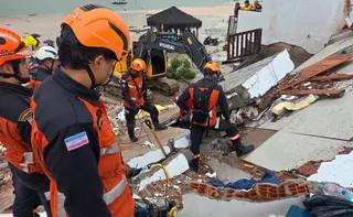 Imagem ilustrativa da imagem Bombeiros concluem trabalho em escombros de casa que desabou em Rio Bananal