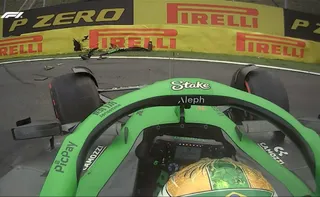 Imagem ilustrativa da imagem Bortoleto abandona o GP de Interlagos na primeira volta